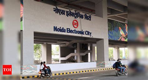 The Noida Electronic City Metro Station is a boon for Sector 63 market | Noida News - Times of India