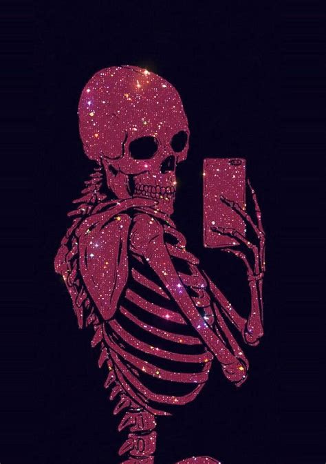 Animated Aesthetic Skeleton, Valentine's Day Skeleton, Animated ...