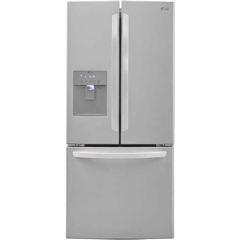 LG Electronics 21.8 cu. ft. French Door Refrigerator with External Water Dispenser in Stainless ...