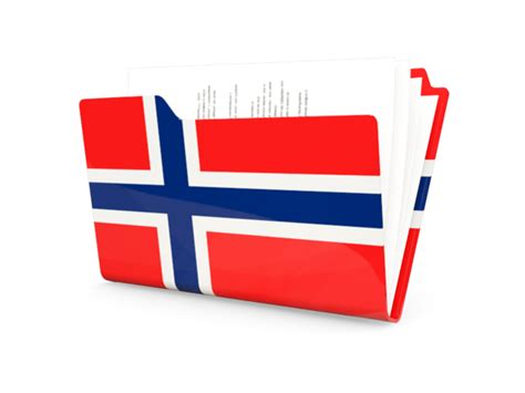 Folder icon. Illustration of flag of Svalbard and Jan Mayen