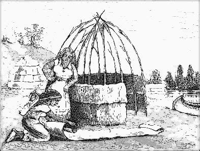 building a wigwam - /American_History/Native_Americans/building ...