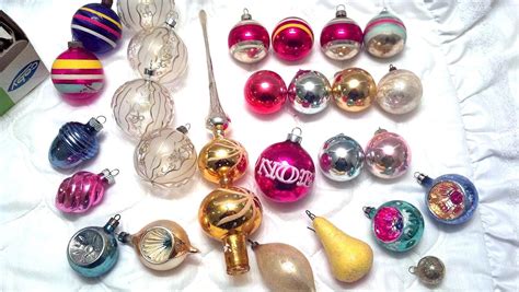 CLEARANCE SALE Vintage Christmas Ornaments and Mercury Glass