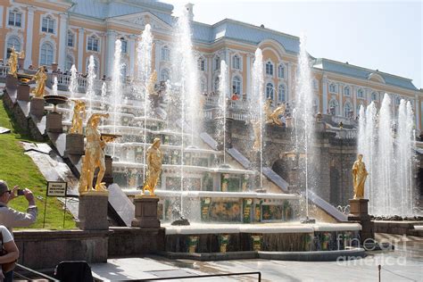 Peterhof Palace Fountains Photograph by Thomas Marchessault