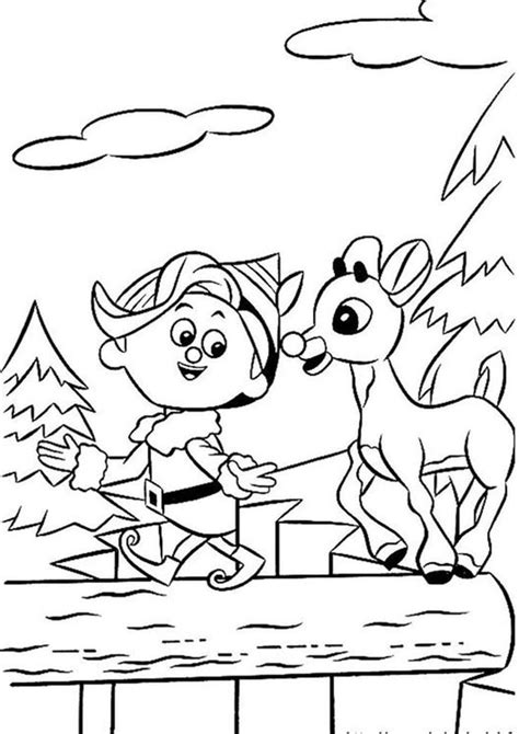 Rudolph The Red Nosed Reindeer Coloring Pages | Rudolph coloring pages, Christmas coloring pages ...