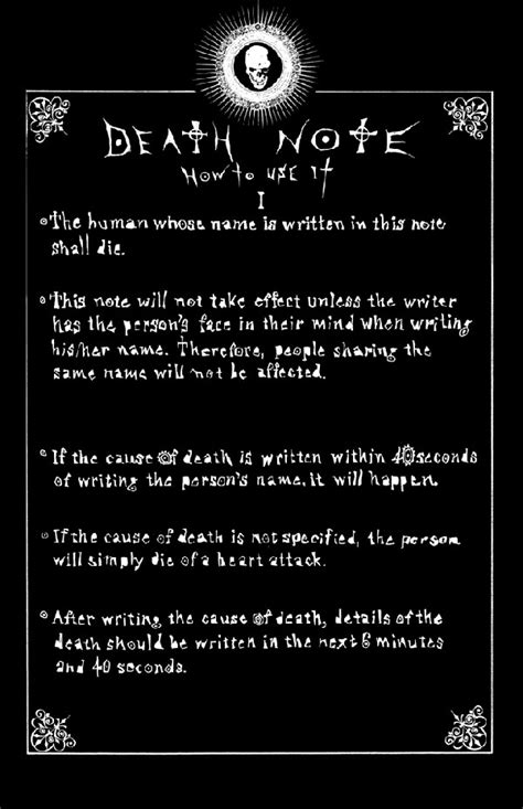 Rules of the Death Note | Death Note Wiki | FANDOM powered by Wikia