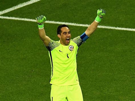 Claudio Bravo made as many saves in Chile's penalty shootout win over ...