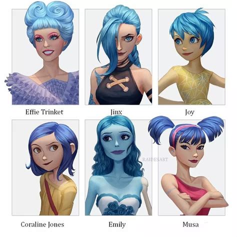 Raide on Instagram: "Blue Hair 💙💜 I had so much fun making this - thank you for your character ...