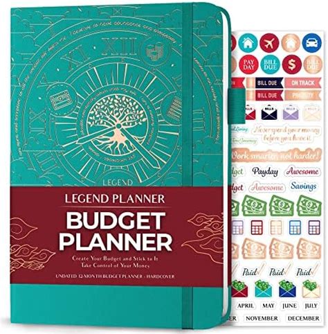 Amazon.com : Legend Budget Book - Personal Finance Planner - Undated Monthly Journal for ...