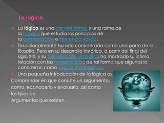 La lógica | PPT