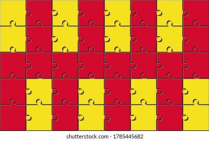 Northumberland Flag Made Jigsaw Puzzle Pieces Stock Vector (Royalty ...