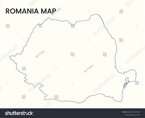 Map Romania Outline Map Romania Vector Stock Vector (Royalty Free) 2225412747 | Shutterstock