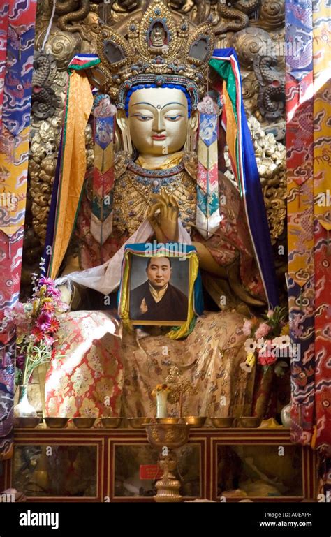 Reliquary statue in the Jokhang Temple Lhasa Tibet Stock Photo - Alamy