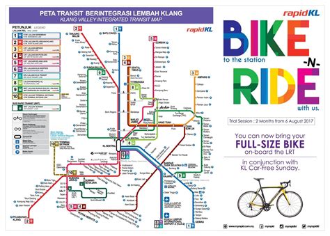 Rapid KL 50% OFF LRT, MRT, BRT & Monorail Fares Price Until 31 August 2017