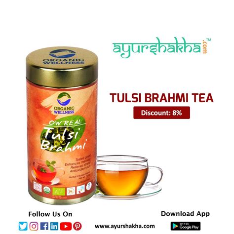 This Tulsi Brahmi Tea is a measured blend of the finest Tulsi and memory-enhancing Brahmi. It ...