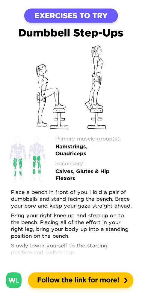 Dumbbell Step-Ups – WorkoutLabs Exercise Guide