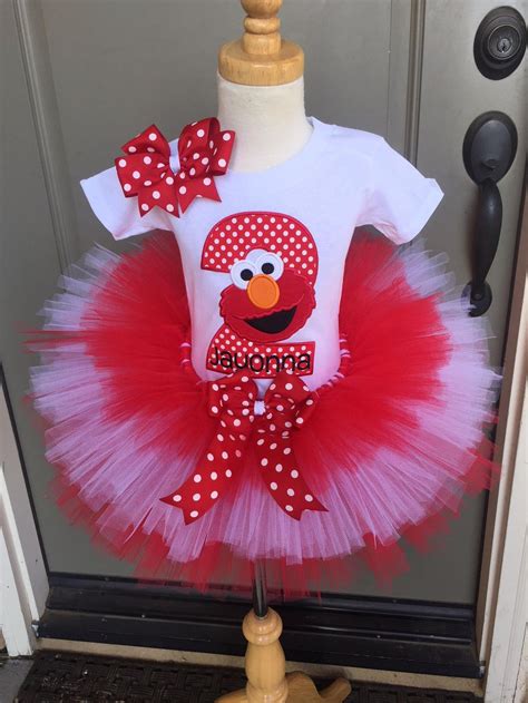 Elmo Birthday Party Tutu Outfit Dress Set Handmade 1st 2nd 3rd | Etsy ...