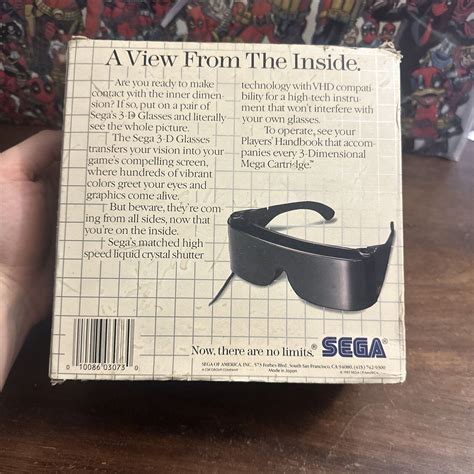 Sega Master System 3D Glasses - Complete - Tested - Authentic - READ ...