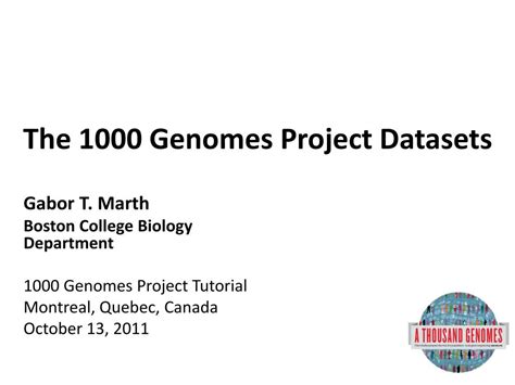 PPT - The 1000 Genomes Project Tutorial PowerPoint Presentation, free download - ID:2283059