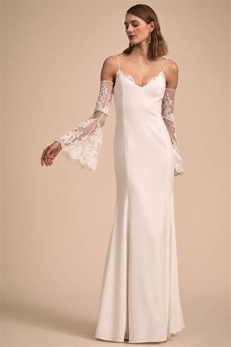 Shop Chic Bridal Gowns from The Designer Collective by BHLDN | Wedding dress long sleeve, Bell ...