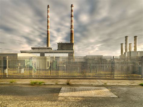 industrial fine art photo | Poolbeg Power Station chimneys