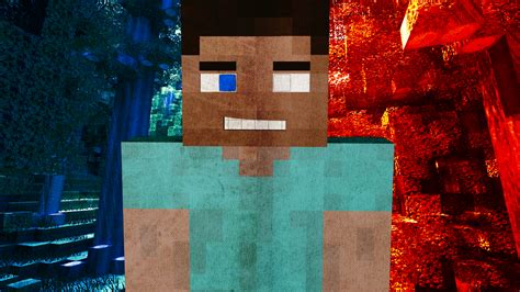 Steve Is Herobrine! Minecraft Wallpaper by AlpinesGraphics on DeviantArt