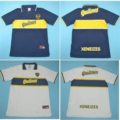 Best Quality Top 96 97 Boca Juniors Retro Jerseys Classic Vintage Maradona Soccer Jersey 1996 ...