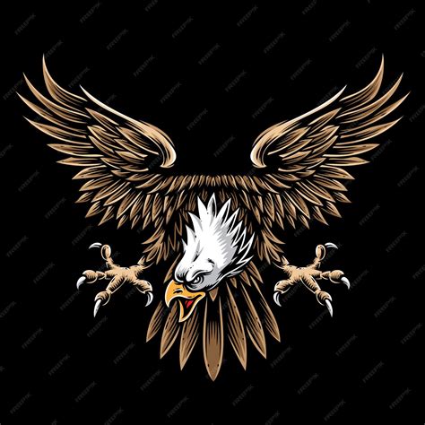 Premium Vector | Vintage eagle vector and logo