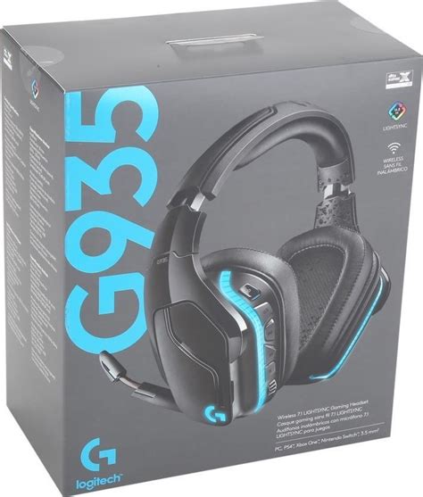 Logitech G935 PC Gaming Headset, Wireless 7.1 Surround Sound, LIGHTSYNC ...