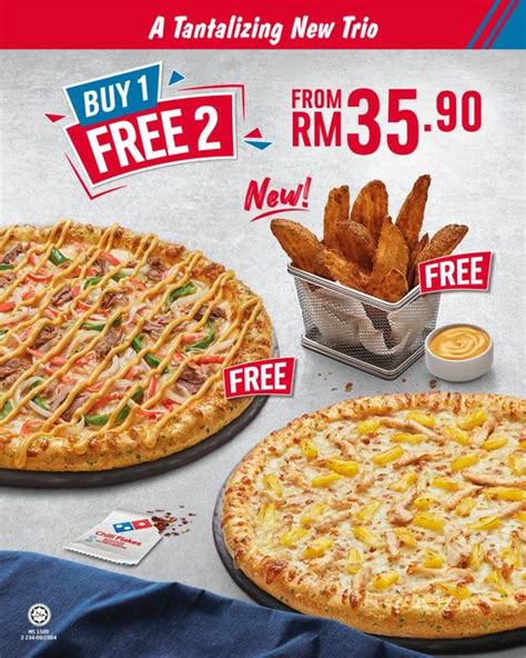 Domino's Pizza Buy 1 FREE 2 Promotion in 2023 | Dominos pizza, Regular ...