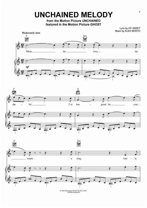 Unchained Melody Piano Sheet Music | OnlinePianist