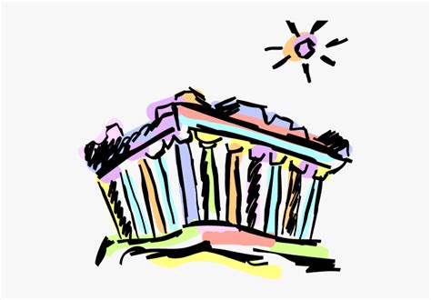 Acropolis Cartoon, HD Png Download - kindpng