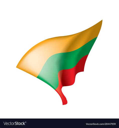 Lithuania flag Royalty Free Vector Image - VectorStock