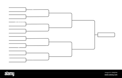 16 team tournament bracket championship template flat style design ...