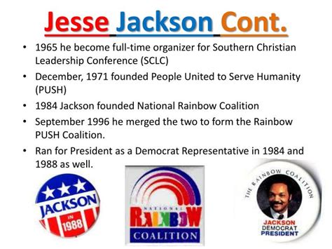 PPT - Jesse Jackson And The Rainbow Coalition PowerPoint Presentation - ID:5509187