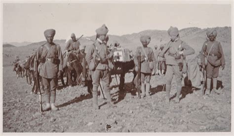 British officers and Indian sepoys with medical supplies, Waziristan, 1902 | Online Collection ...