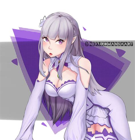 Emilia Re Zero_FanArt by NekuromansaArt on DeviantArt