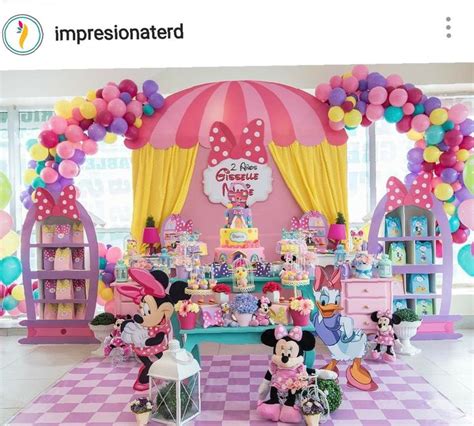 Minnie Mouse Boutique Birthday Party Dessert Table. | Minnie mouse ...