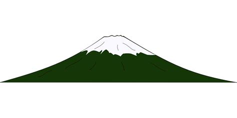 Sketsa Gunung Fuji : Gambar Pemandangan Alam Gunung Kartun