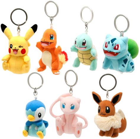 Pokemon: 9cm Plush Keychain - Assorted | at Mighty Ape NZ