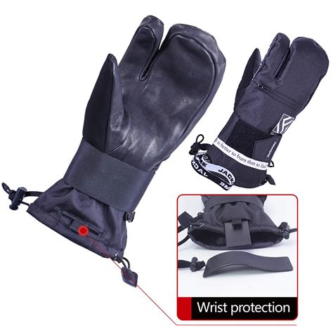 Jackcome Ski Gloves Winter Sports Waterproof Skiing Snowboard Mitten ...