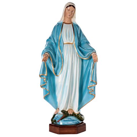 Statue of the Immaculate Virgin Mary in painted fibreglass | online sales on HOLYART.co.uk