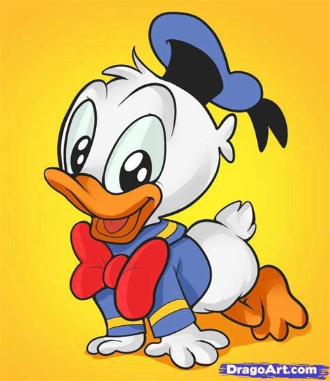 Pato Donald Baby (With images) | Baby cartoon drawing, Baby disney ...