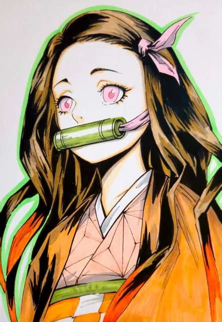 NEZUKO KAMADO,DEMON SLAYER,FAN art,drawing,markers,comics,manga ...