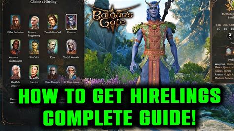 How to Get Hirelings (Complete Guide) in Baldur's Gate 3 - All ...