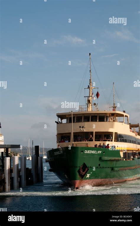 Manly ferry in Manly wharf Sydney NSW Australia Stock Photo - Alamy