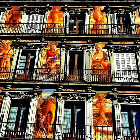 Plaza Mayor paintings #madrid #artistic #colors #architect… | Flickr