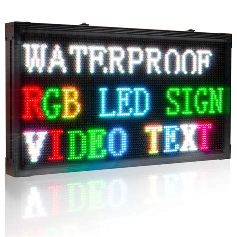 Custom sign | outdoor led signs | RGB Full Color P10 Custom multi-line Outdoor Waterproof LED ...