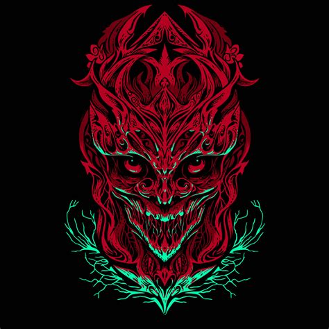 vector illustration of red demon 26190924 Vector Art at Vecteezy