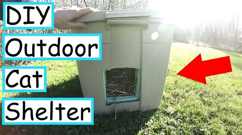 DIY Outdoor Cat Shelter - YouTube