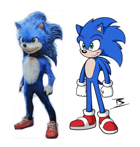 Sonic Movie Design Fixed by SarkenTheHedgehog on DeviantArt